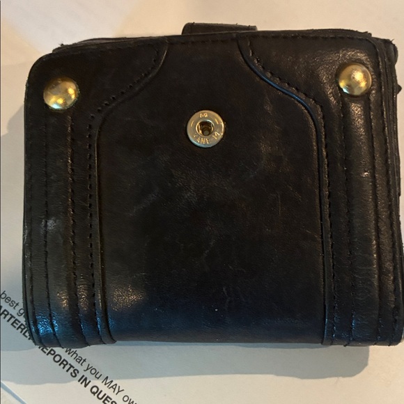 Vintage Juicy Couture Black Wallet with Gold Emblem - Picture 2 of 5